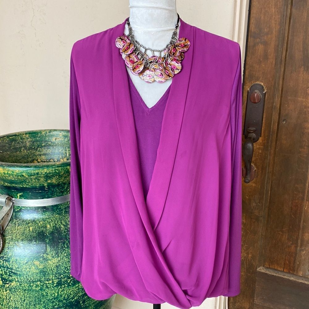 Alfani layered pullover top size 16W